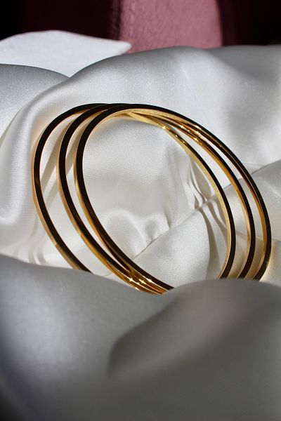 Elif Jewel 3-Piece Ajda Gold Bracelet 6.4 cm