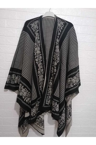anne moda ankara 1. Ποιοτικό Oversize Long Poncho