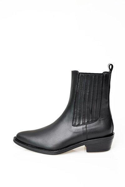 5in1Canpolat Siyah Chelsea Western Bot 122602