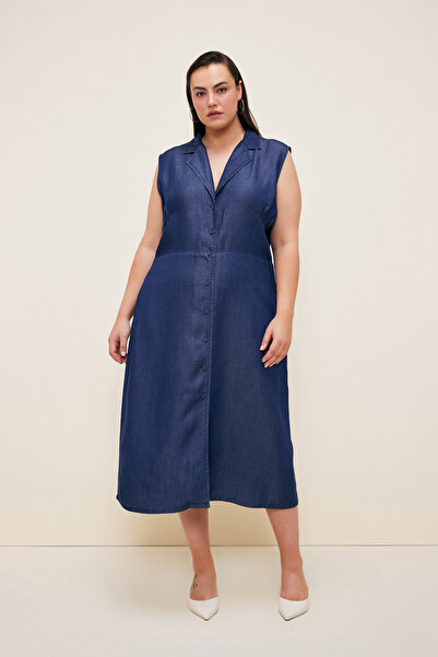 Love My Body Denim Elbise