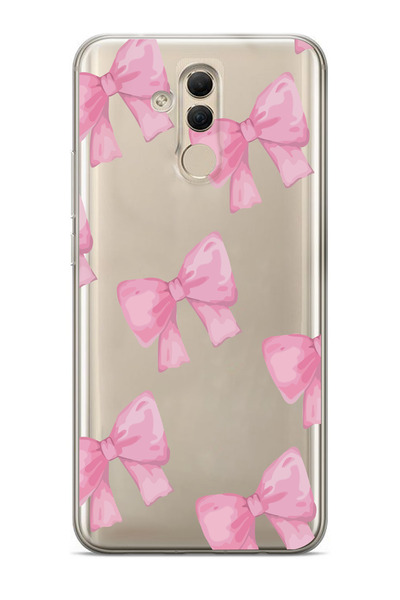 moonset Huawei Mate 20 Lite Uyumlu Fiyonklar Tasarımlı Baskılı Şeffaf Telefon...