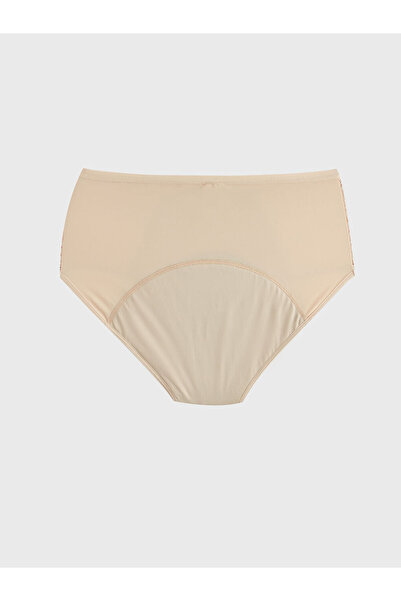 LC Waikiki Pink High Waist Lace Detailed Classic Menstrual Support Panties