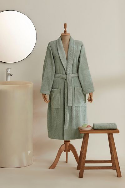 Karaca Home Elroy Γυναικείο Σετ Μπουρνούζι Sage S-M Sage