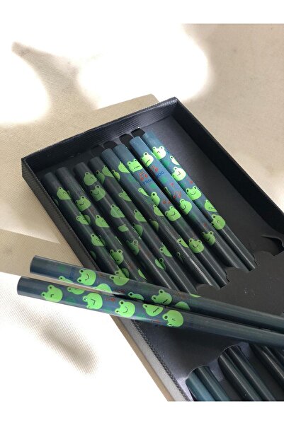 Tam Seramik Japon Bambu Chopstick Yeşil Kurbağa 1 Çift