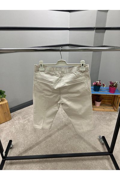 Cool Exclusive Boy's 100% Cotton Double Pocket Honeycomb Knitted Gabardine Shorts