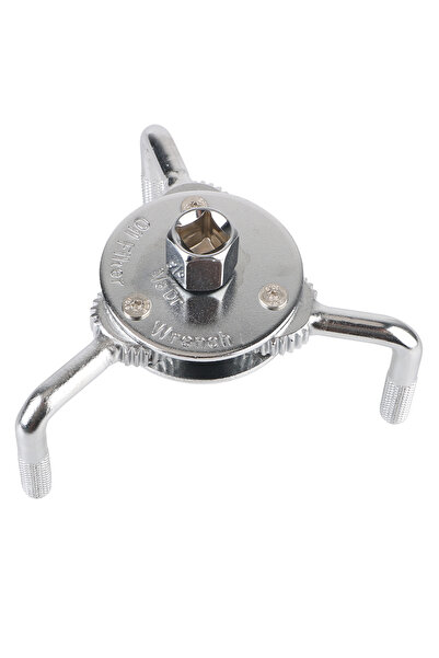 Choice Silver Oil Filter Wrench 3 Jaws 2 Ways Repairing Tool Adjustable Spann...