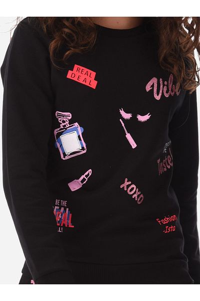 Urbassy By Styli Front Graphic Print Sweatshirt