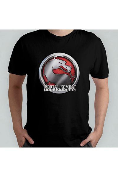 Pixxa Μπλουζάκι Mortal Kombat Armageddon Crewneck 100% βαμβακερό - Μοντέλο 1