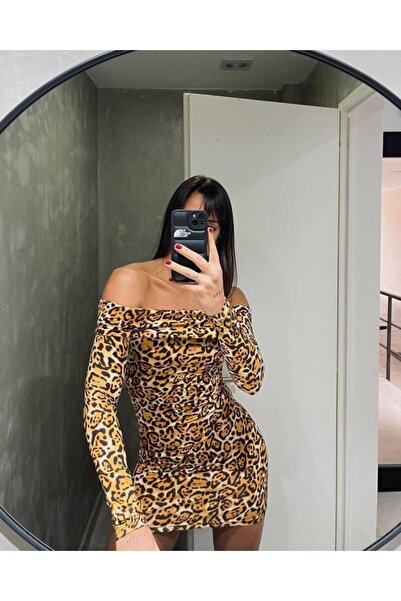 Dua Giyim Nova Epoxy Art Rochie mini cu guler tip batistă Madonna pentru feme...