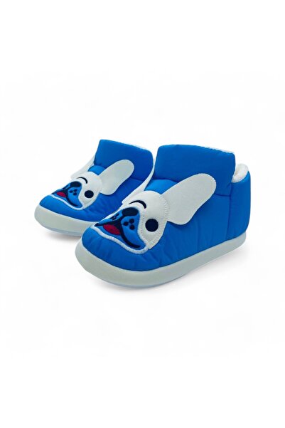 TrineBear ÇOCUK PANDUF-ÇOCUK BABET-Okul VE EV AYAKKABI-KAYMAZ TABAN-FİGÜRLU A...