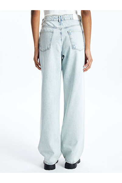 LC Waikiki Blue Straight Fit Women's Jean Pants