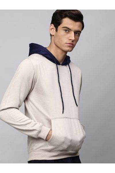 Dennis Lingo By Styli Color Block Hoodie with Front Pocket