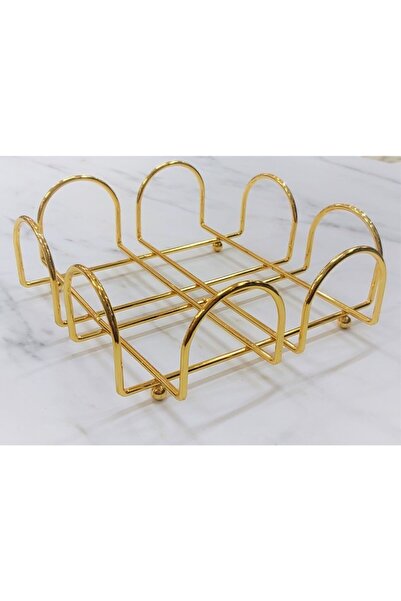 AP STORE Gold Gold Plated Stainless Steel Napkin Holder Gold Napkin Holder 20 X 19 Gold Steel Tr
