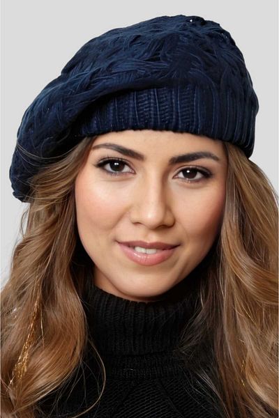 Uniquetrenders Women's Knitted Knitwear Painter Beret