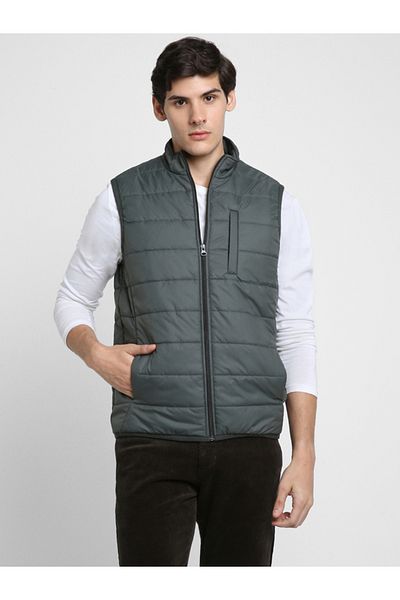 Dennis Lingo By Styli Mock Collar Regular Fit Quilted Jacket