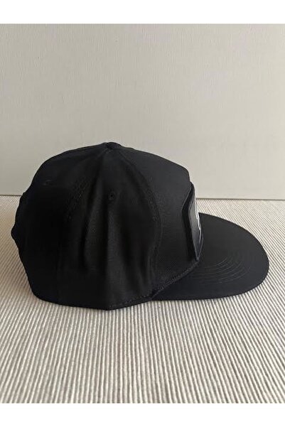CosmoOutlet Unisex Black Color Hip Hop Cap with Relax Slogan Detachable Bench Logo