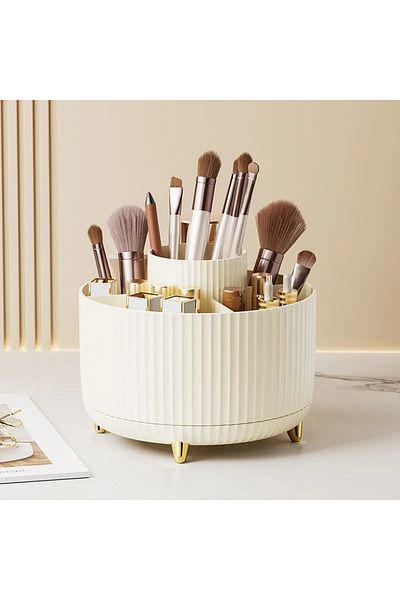 Choice 360 Rotating Makeup Desktop Cosmetic Storage Box Organizer Large Capacity for Bathroom Portable L...