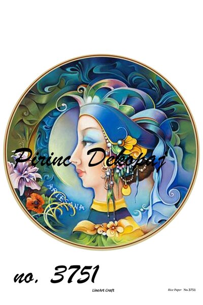 LİNEART Lineart Brass Decopage Paper No:L3751- 29X42Cm