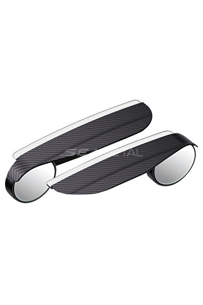 Choice Carbon fiber SEAMETAL Carbon Fiber Textured Car Rearview Mirrors All-in-One Rain Eyebrow Blind Spot