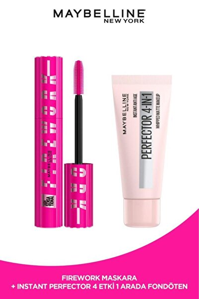 Maybelline New York Lash Sensational Firework Maskara & Instant Perfector 4 E...