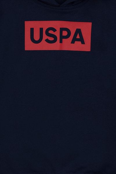 U.S. Polo Assn. Американска поло асоциация. Момчешки тъмносин базов суитшърт