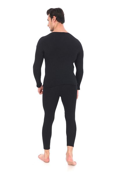SAUNA SUIT Мъжки зимен топъл термо костюм за нов сезон, памучен черен термо потник, термо чорапогащи