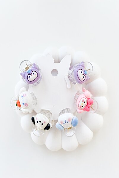 Pretty Mixed Figure 2 cm Set of 6 Latch Buckles