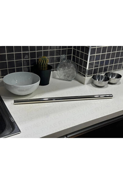 LUCKYHOMES Paslanmaz Çelik Antibakteriyel Oklava (80CM) Yapışmaz, Kolay Temiz...