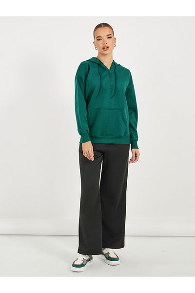 Styli Regular Fit Regular Length Half Zip Hoodie
