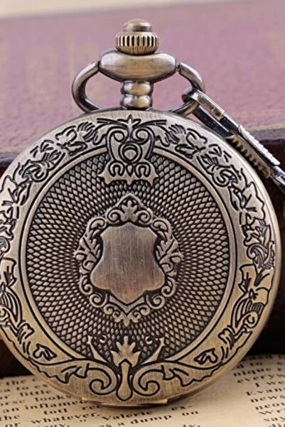 RaHan Pocket Watch with Chain and Engraved Dial