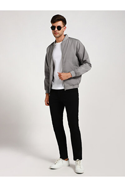 Dennis Lingo By Styli Collared Regular Fit Bomber Jacket