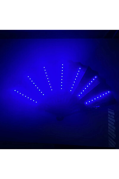 CeymSTecH Glow Katlanır Led Fan Dans Gece Gösterisi Cadılar Bayramı Noel Akse...