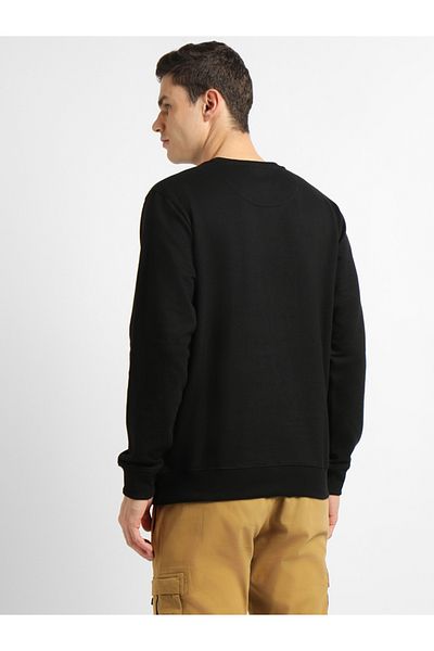 Dennis Lingo By Styli Mock Neck Regular Fit Solid Patch Pocket Sweatshirt