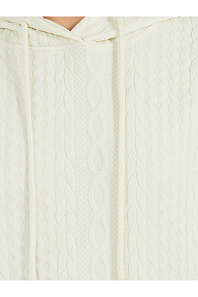 Styli Oversized Regular Length Textured Hoodie