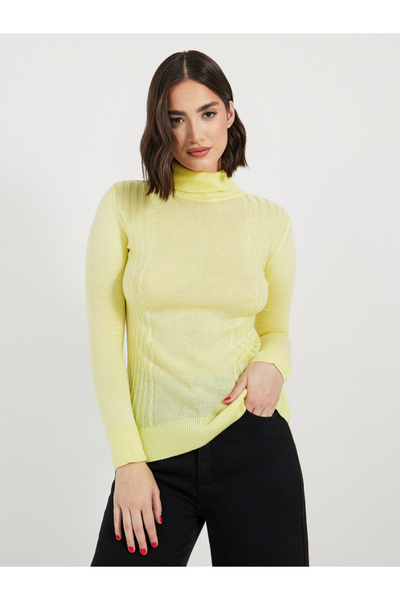 Styli سترة محبوكة بقصّة Slim Fit وبطول عادي ورقبة مدورة