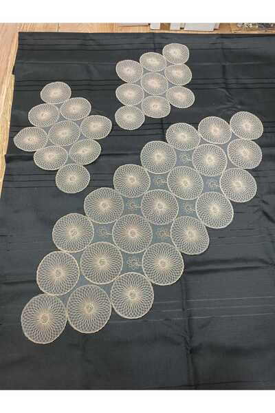 S.Y French Guipure Triple Coffee Table Cloth