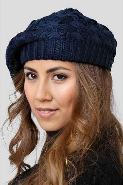 Uniquetrenders Women's Knitted Knitwear Painter Beret