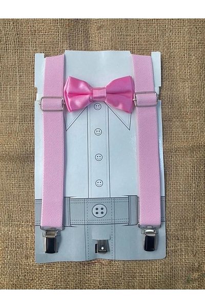 Trendy Mall Boy's Suspender and Bow Tie Set 2-12 Years