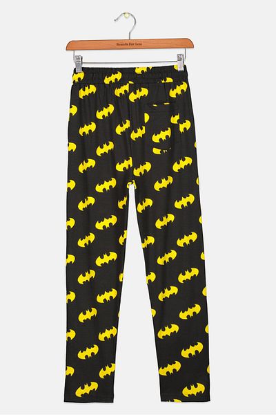 Batman Kids Boy Print Pyjama Bottom, Black