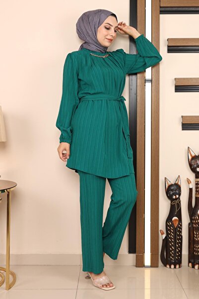 Modamihram Kettendetailanzug Smaragd 19140