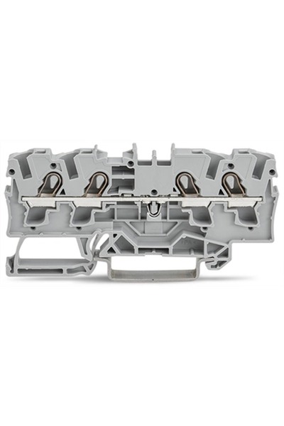 WAGO 2004-1401 4 iletkenli geçiş klemensi 4 mm² gri