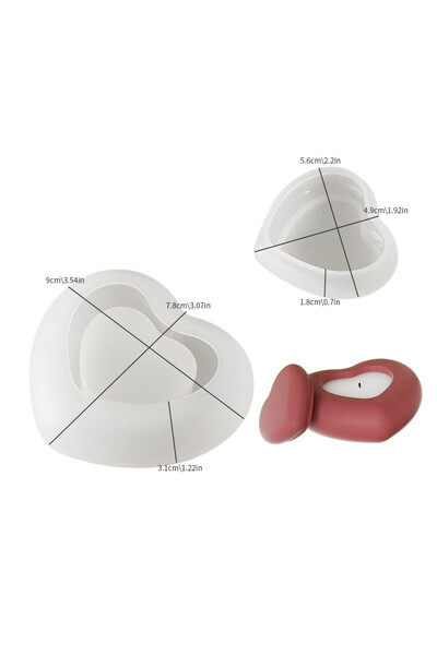 Choice قالب سيليكون لصنع شموع عطرية من الجبس، قالب سيليكون لتخزين الشموع، قال...