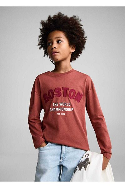 MANGO Kids Tricou cu detaliu imprimat