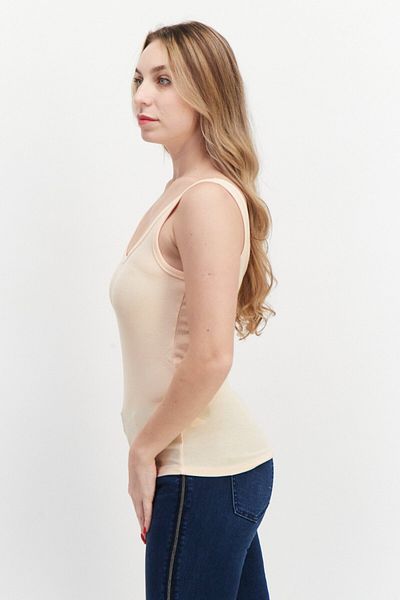 Gentle Fawn Women Scoop Neck Sleeveless Textured Tank Top, Peach