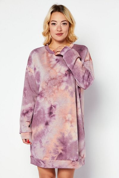 Sadie & Sage Women Allover Print Mini Dress, Pink Combo