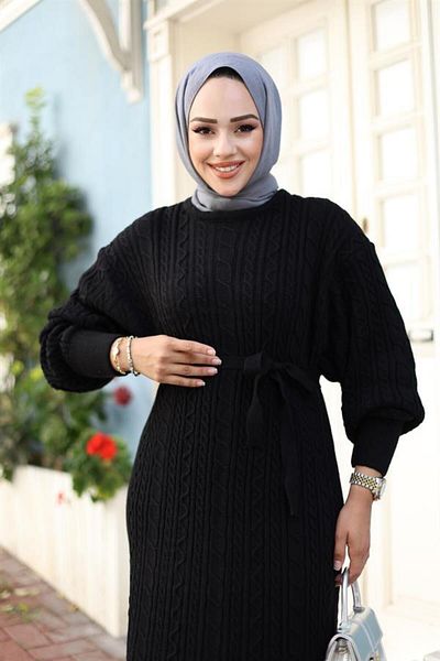 Cardella Knitted Detailed Knitwear Dress