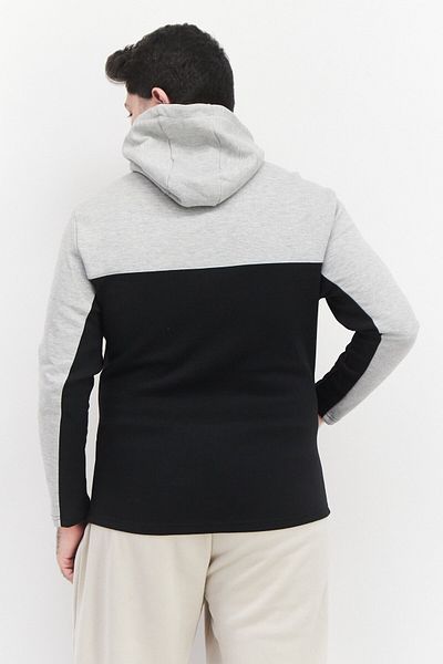 Nordland Men Sportswear Fit Long Sleeve Outdoor Hoodie, Light Grey