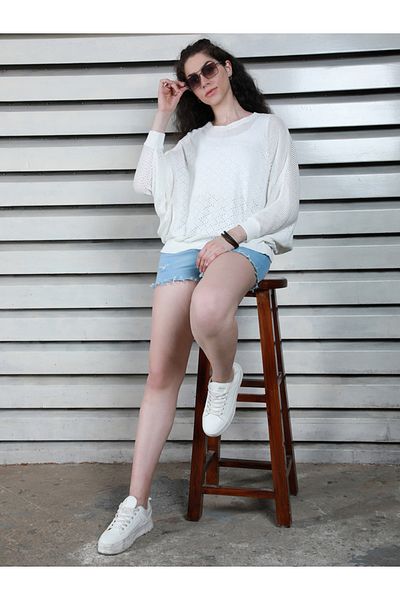 High Star By Styli Relaxed Fit Batwing Sleeves Knit Top