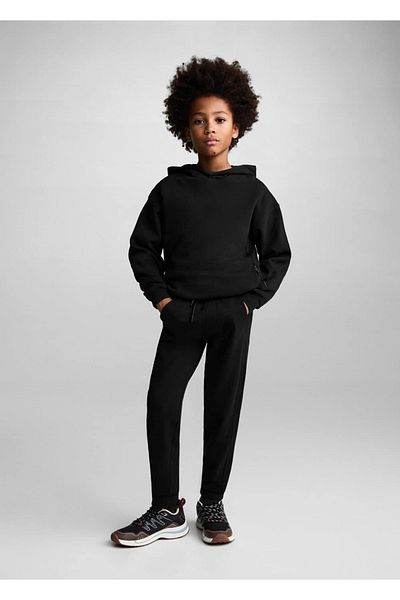 MANGO Kids Pocketed Cotton Jogger Pants