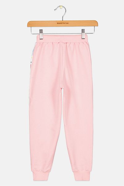 Fila Kids Girl Sportswear Fit Brand Logo Jogger Pant, Pink